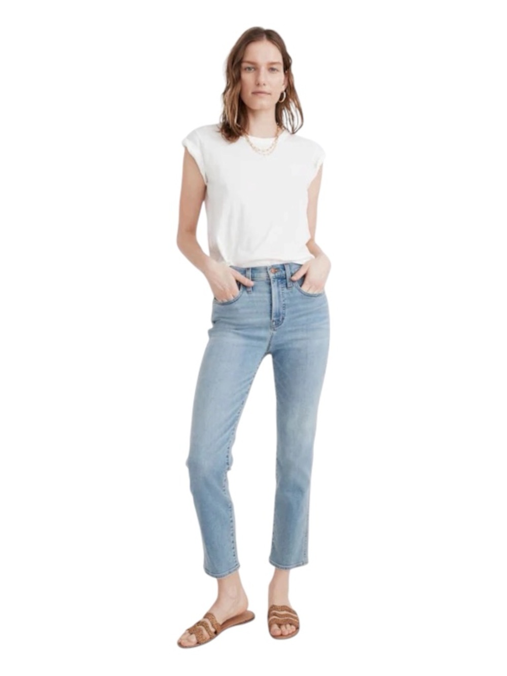 Madewell RoadtripperStovepipe Jeans in Plattwood Wash 28 T